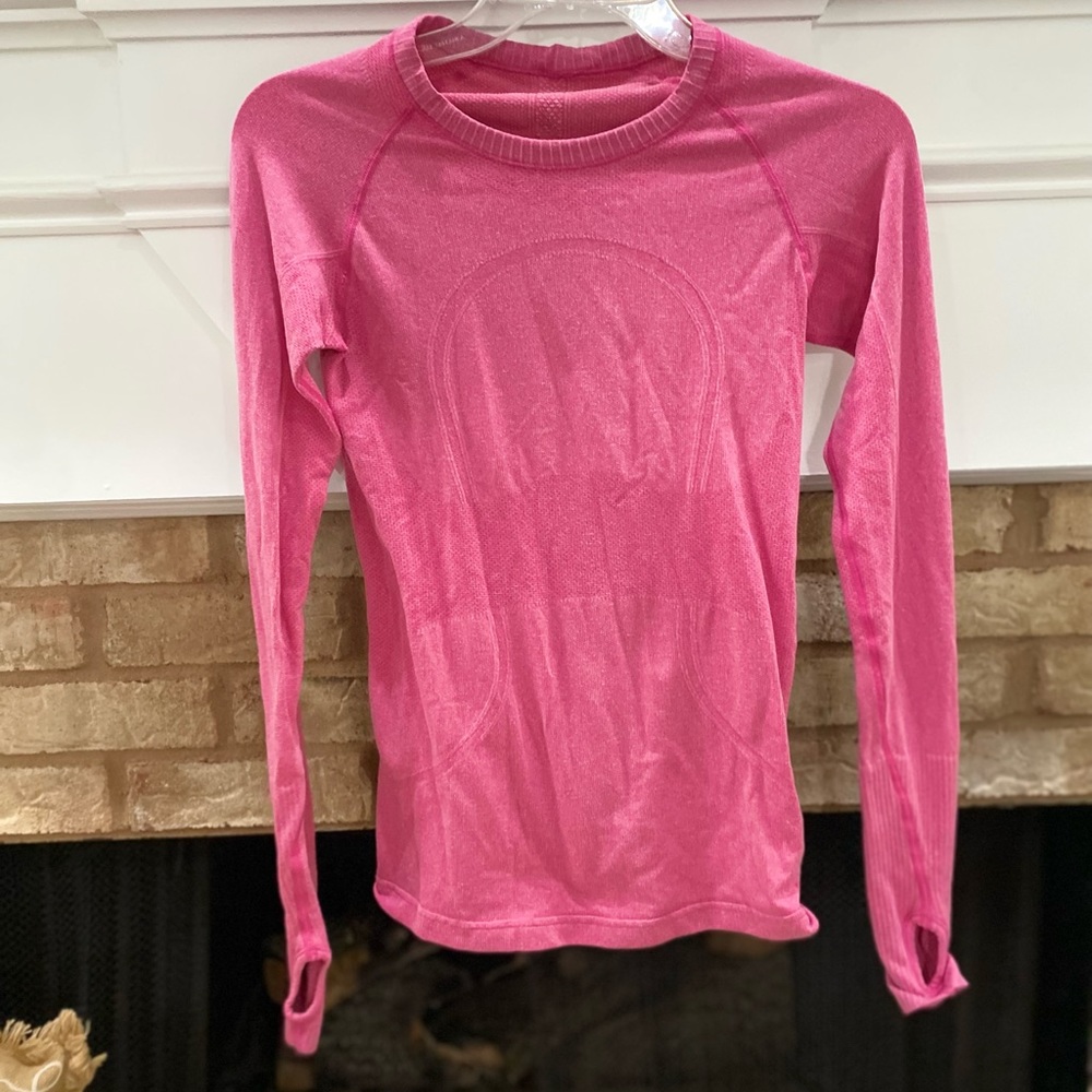 Lululemon Pink Long-sleeve Top size S